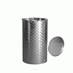 Ανοξείδωτο Δοχείο QUATTRO EFFE με Καπάκι 50lt (Xωρίς κάνουλα 1/2 ίντσα)