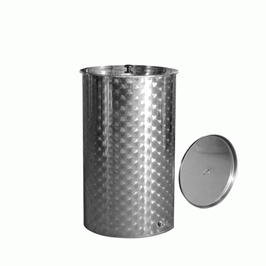 Ανοξείδωτο Δοχείο QUATTRO EFFE με Καπάκι 150 lt (Xωρίς κάνουλα 1/2 ίντσα)
