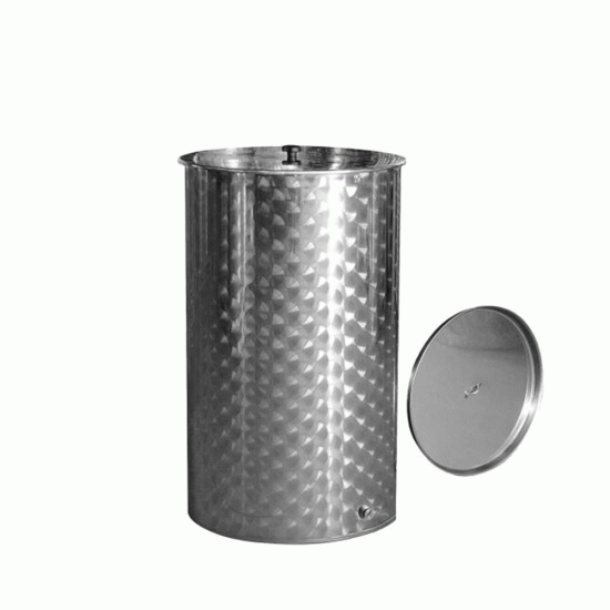 Ανοξείδωτο Δοχείο QUATTRO EFFE με Καπάκι 100 lt (Xωρίς κάνουλα 1/2 ίντσα)