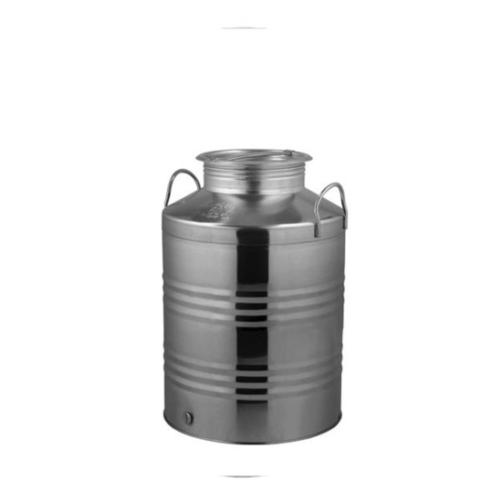 Ανοξείδωτο Δοχείο QUATTRO EFFE με Bιδωτό Καπάκι 50lt (Xωρίς κάνουλα 1/2 ίντσα)