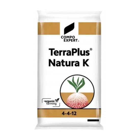 Οργανικό Κοκκώδες λίπασμα TerraPlus Natura K 4-4-12 παλέτα 1000kg