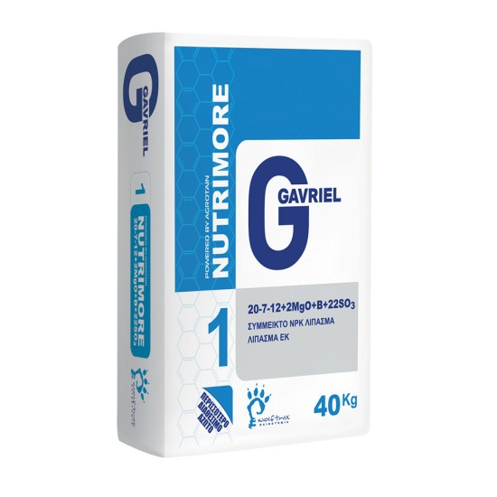 Σταθεροποιημένο  λίπασμα Nutrimore 20-7-12(M)+2MgO+B
