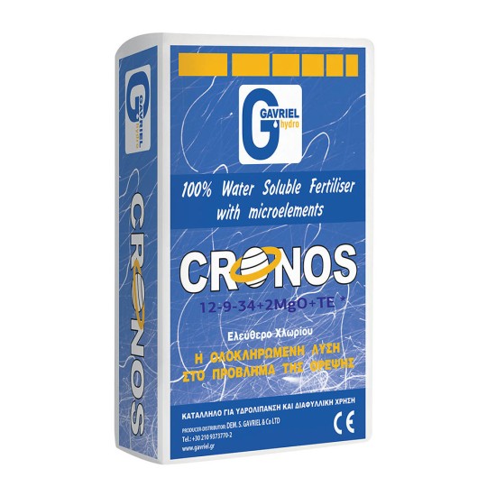 Υδατοδιάλυτο λίπασμα  Cronos 12-9-34+2MgO+TE  25kg